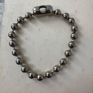 Vintage 80s Punk Ball And Chain Bracelet